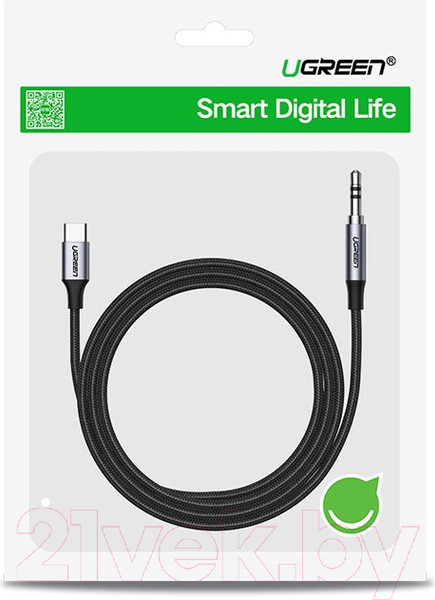 Изображение товара Кабель Ugreen CM450 / 20192 (1м, черный)