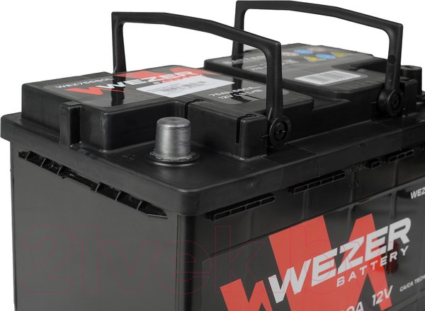 Изображение товара Автомобильный аккумулятор Wezer 680A L+ / WEZ75680L (75 А/ч)