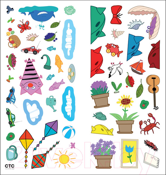 Изображение товара Развивающая книга Мозаика-Синтез Три кота. Найди отличия. Летние игры / МС12266