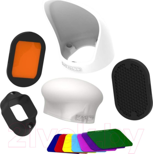 Изображение товара Набор отражателей для фото MagMod Professional Flash Kit / MMPROKIT01 (с насадками)