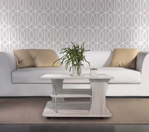 Изображение товара Журнальный столик Артём-Мебель Либерти СН 119.01-02 (дуб крафт белый)