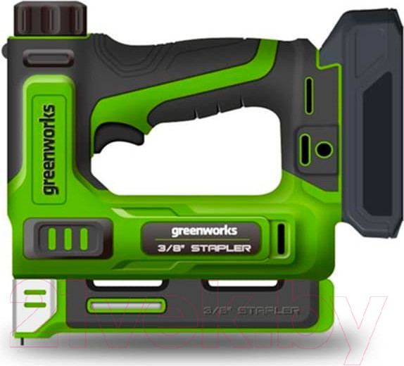 Изображение товара Аккумуляторный степлер Greenworks G24CS10 24V / 3400107 (без АКБ и ЗУ)