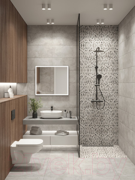 Изображение товара Плитка Cersanit Concretehouse Рельеф 16541 (297x598, серый)