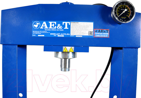 Изображение товара Пресс гидравлический AE&T AE&T T61230A с пневмоприводом (30т)