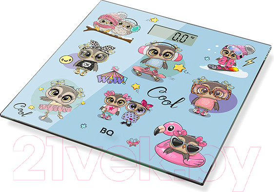 Изображение товара Напольные весы электронные BQ BS1017 (совы)