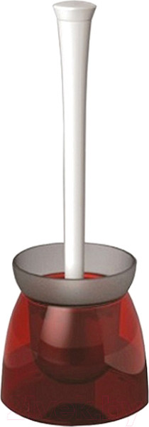 Изображение товара Ершик для унитаза Primanova Duo M-E18-18-04 (прозрачный/красный)