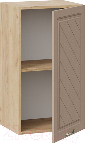 Изображение товара Шкаф навесной для кухни ТриЯ Бьянка 1В4 (дуб крафт золотой/дуб кофе)