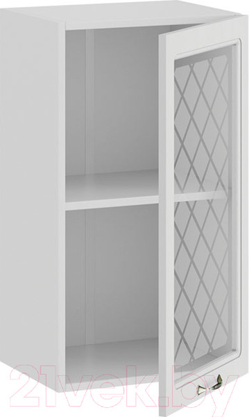 Изображение товара Шкаф навесной для кухни ТриЯ Бьянка 1В4С (белый/дуб белый)