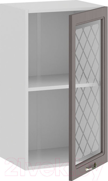 Изображение товара Шкаф навесной для кухни ТриЯ Бьянка 1В4С (белый/дуб серый)