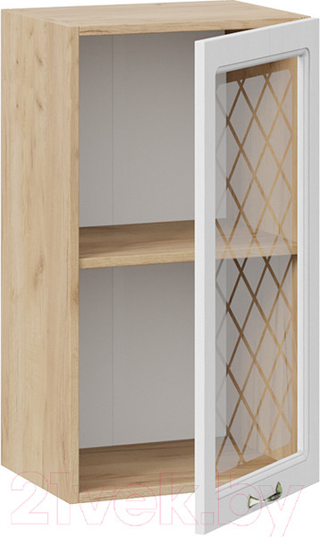 Изображение товара Шкаф навесной для кухни ТриЯ Бьянка 1В4С (дуб крафт золотой/дуб белый)