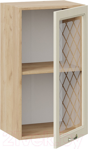 Изображение товара Шкаф навесной для кухни ТриЯ Бьянка 1В4С (дуб крафт золотой/дуб ваниль)