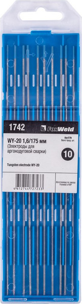 Изображение товара Электрод FoxWeld WY-20 1.6мм/175мм / 6.20.1204