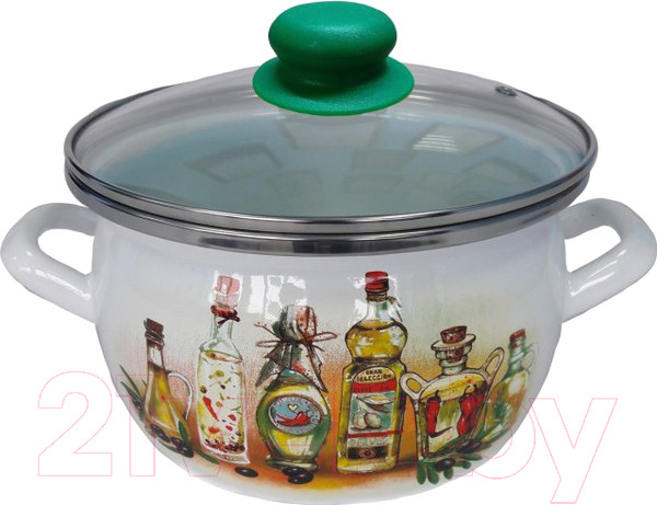 Изображение товара Кастрюля Сантэкс Специи 1-2425112 (белый)