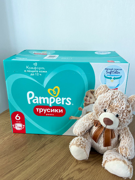 Изображение товара Подгузники-трусики детские Pampers Pants 6 Extra Large (136шт)