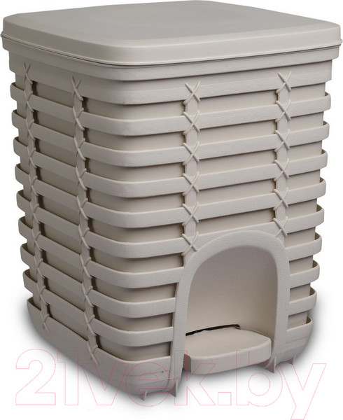 Изображение товара Урна/контейнер для мусора Primanova Palm M-E54-09 (бежевый)