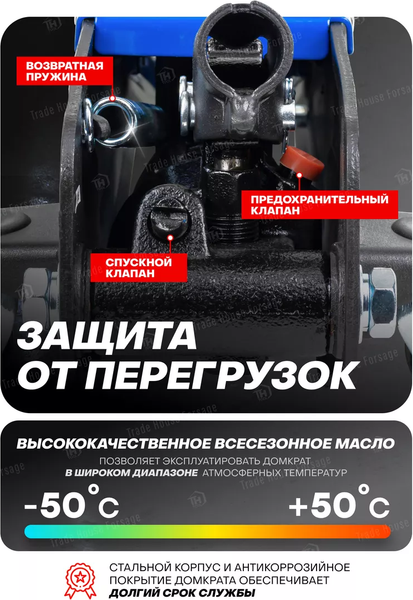 Изображение товара Подкатной домкрат Forsage F-TA82008 (51171)