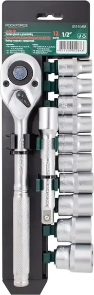 Изображение товара Набор головок слесарных RockForce RF-012-5 MSA (51238)