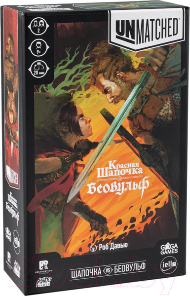 Изображение товара Настольная игра GaGa Unmatched. Красная Шапочка против Беовульфа / GG254