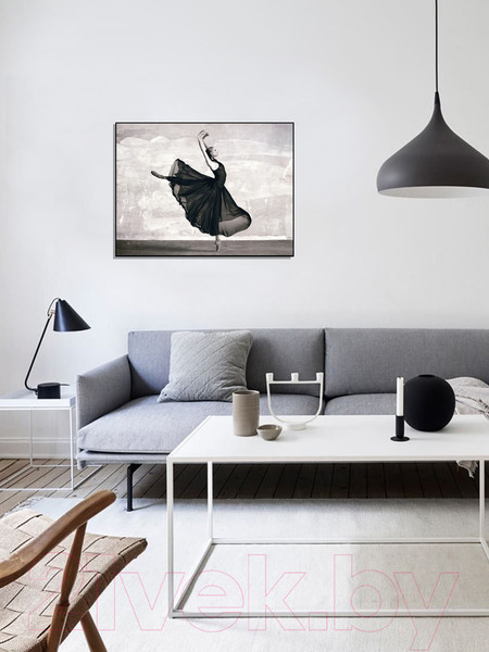 Изображение товара Картина Декарт Дама в танце в черном платье 8Л3428 (в раме)