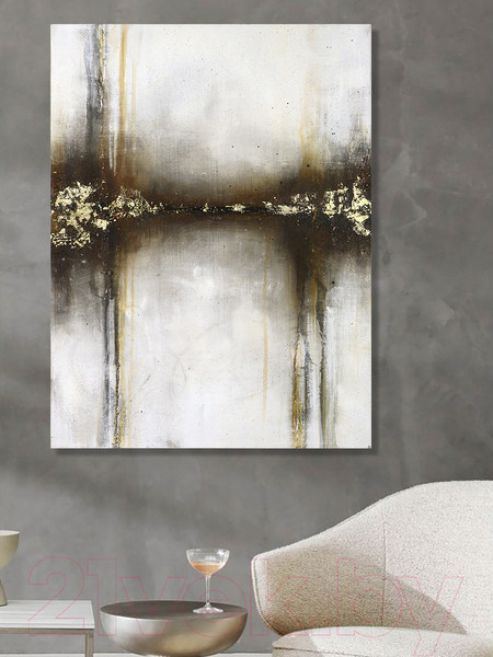 Изображение товара Картина Декарт Абстракция золотом 8Л3257 (на холсте)