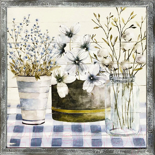 Изображение товара Картина Декарт Светлые полевые цветы 8Л3393 (в раме)