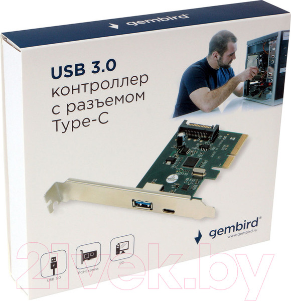 Изображение товара Сетевой адаптер Gembird SPCR-02