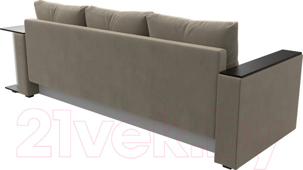 Изображение товара Диван Лига Диванов Атланта стол справа 254 / 112478 (микровельвет бежевый)