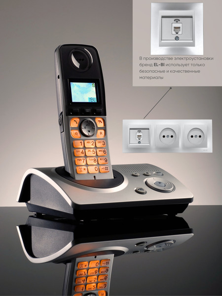 Изображение товара Розетка El-Bi Zena-Vega / 609-011000-221 (серебро)