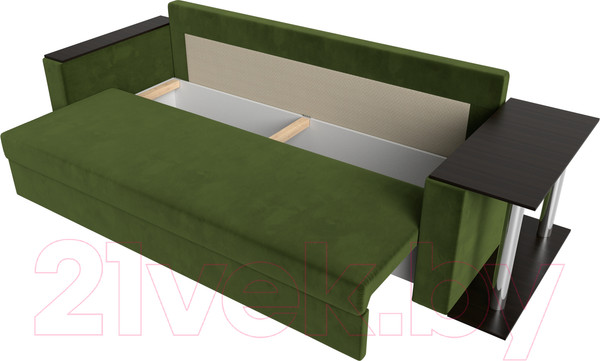 Изображение товара Диван Лига Диванов Атланта стол справа 254 / 112481 (микровельвет зеленый)