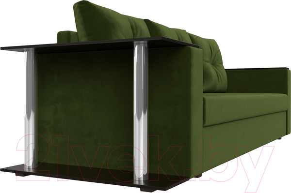 Изображение товара Диван Лига Диванов Атланта стол слева 312 / 112481 (микровельвет зеленый)