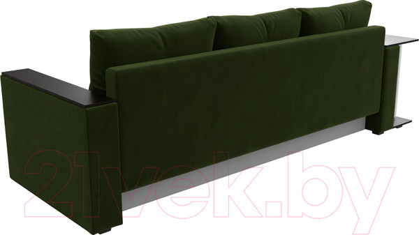 Изображение товара Диван Лига Диванов Атланта стол слева 312 / 112481 (микровельвет зеленый)