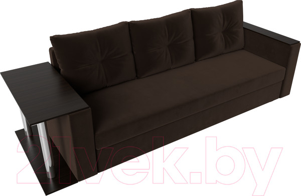 Изображение товара Диван Лига Диванов Атланта стол слева 312 / 112483 (микровельвет коричневый)