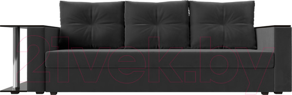 Изображение товара Диван Лига Диванов Атланта стол слева 312 / 112475 (велюр серый)