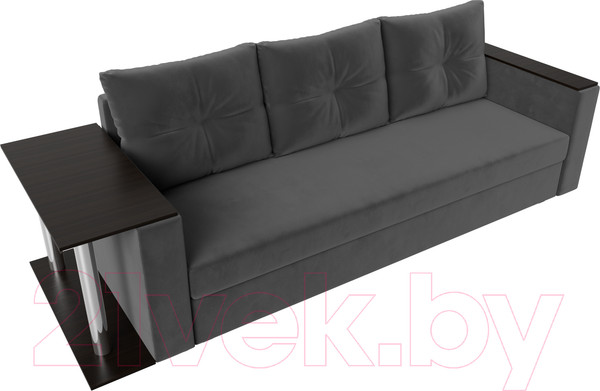 Изображение товара Диван Лига Диванов Атланта стол слева 312 / 112475 (велюр серый)