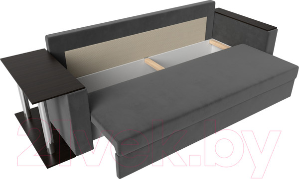 Изображение товара Диван Лига Диванов Атланта стол слева 312 / 112475 (велюр серый)