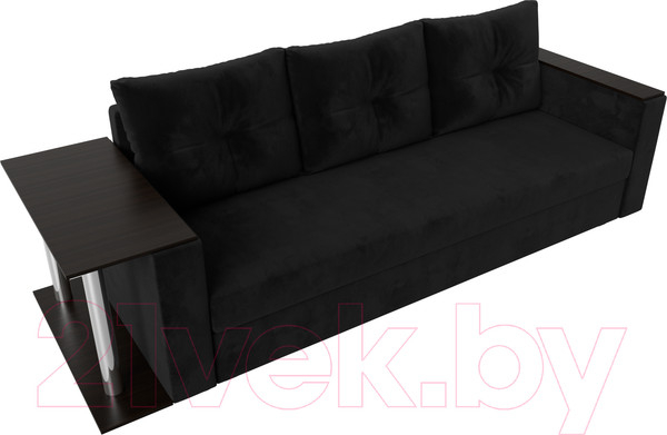 Изображение товара Диван Лига Диванов Атланта стол слева 312 / 112477 (велюр черный)