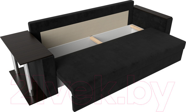 Изображение товара Диван Лига Диванов Атланта стол слева 312 / 112477 (велюр черный)