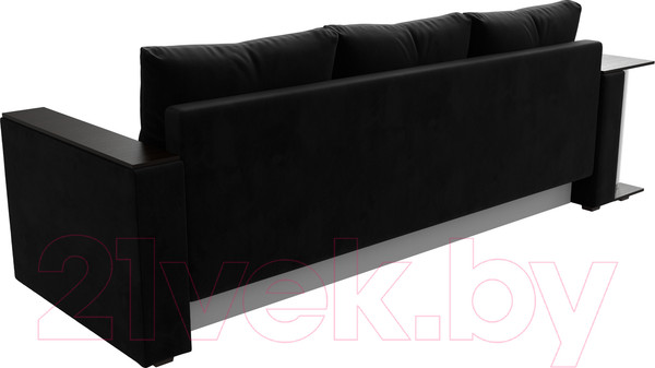 Изображение товара Диван Лига Диванов Атланта стол слева 312 / 112477 (велюр черный)
