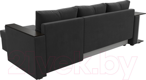 Изображение товара Диван угловой Лига Диванов Атланта 256 правый (велюр серый)