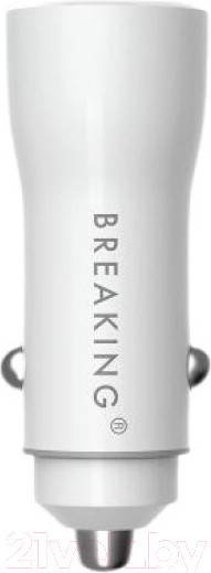 Изображение товара Адаптер питания автомобильный Breaking A11 2USB / 23102 (белый)