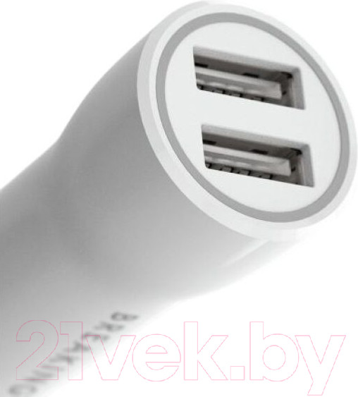Изображение товара Адаптер питания автомобильный Breaking A11 2USB / 23102 (белый)