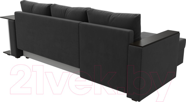 Изображение товара Диван угловой Лига Диванов Атланта 256 левый (велюр серый)