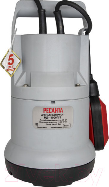 Изображение товара Дренажный насос Ресанта НД-11000П/5 (77/2/3)