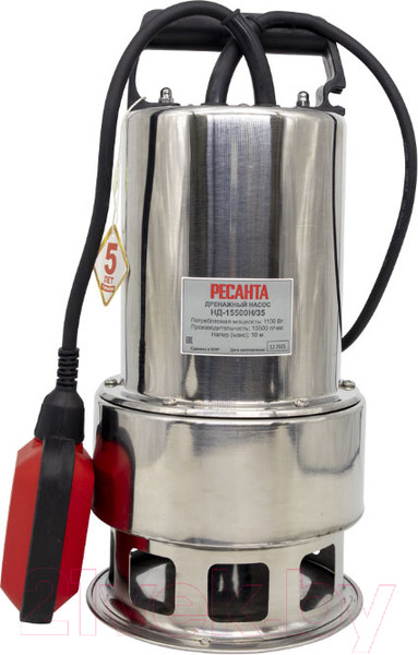 Изображение товара Дренажный насос Ресанта НД-15500Н/35 (77/2/2)