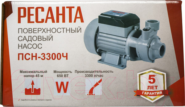 Изображение товара Поверхностный насос Ресанта ПСН-3300Ч (77/4/3)