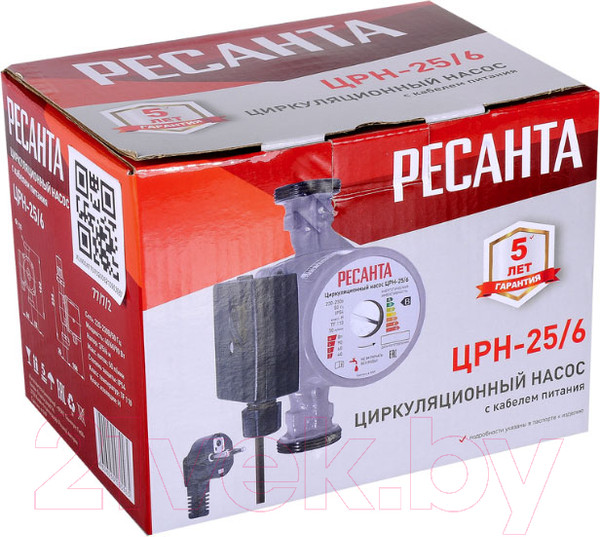 Изображение товара Циркуляционный насос Ресанта ЦРН-25/6 (77/7/2)