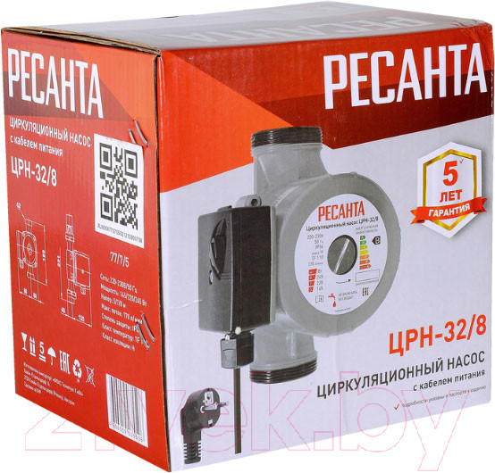 Изображение товара Циркуляционный насос Ресанта ЦРН-32/8 (77/7/5)