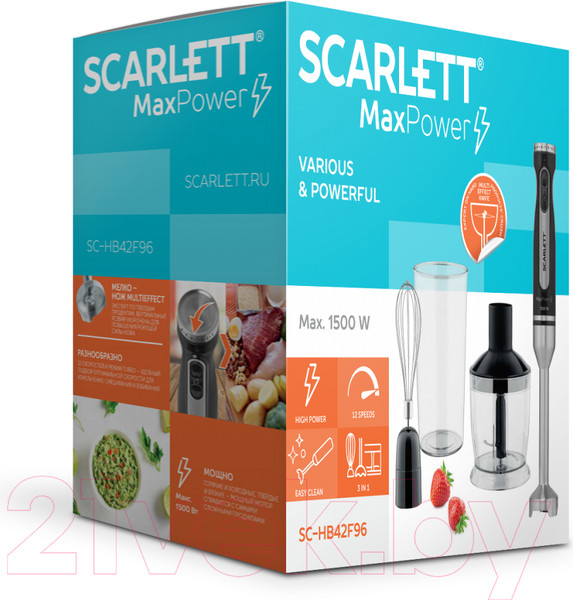Изображение товара Блендер погружной Scarlett SC-HB42F96
