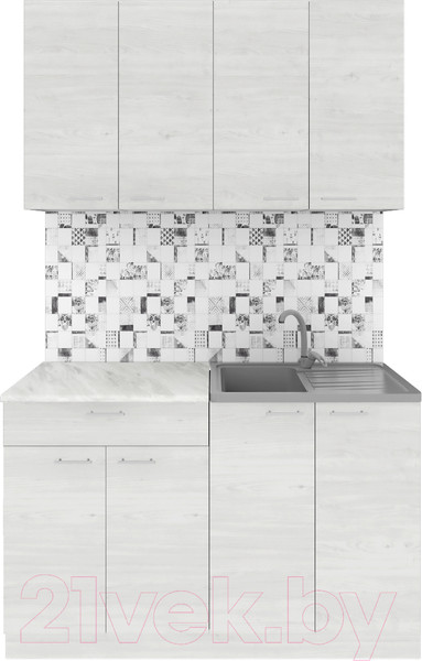 Изображение товара Кухонный гарнитур Агута Альфа 1.2 (скандинавское дерево/скандинавское дерево/этория)