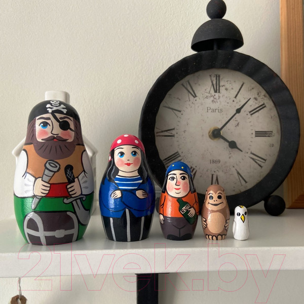 Изображение товара Матрешка сувенирная Брестская Фабрика Сувениров Пираты 5302
